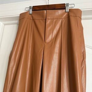 Alice + Olivia Tan Wide Leg Pants
